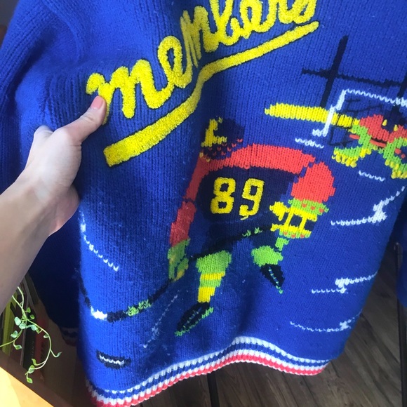 Vintage knit hockey sweater - Picture 4 of 9